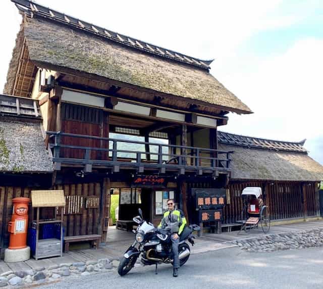 Japan motorcycle tours ninjatours tokyo kusatsu traditional gate