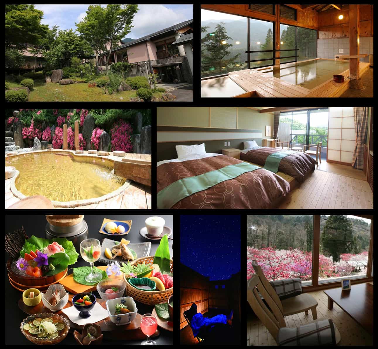 Ryokan hot springs deluxe resort Kiso ninjatours Japan motorcycle tour