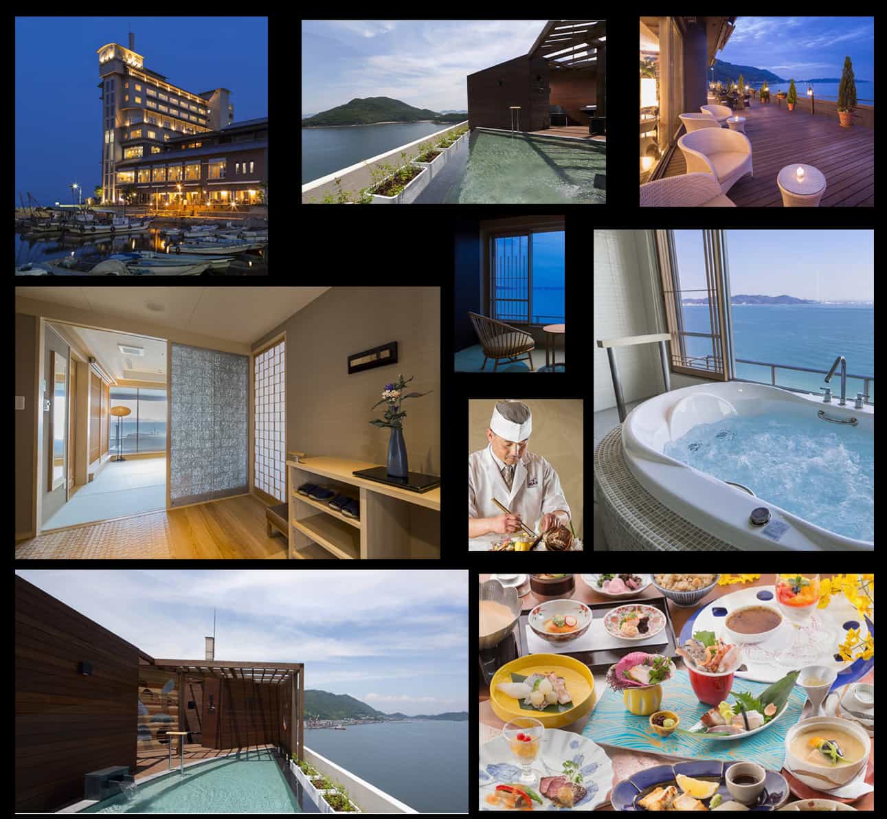 Japan ryokan deluxe class exteriror inter hot springs onsen Sensui