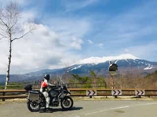 japan motorcycle rentals ninjatours beautiful mountain range road parking area