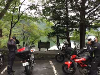 japan motorcycle tour ninjatours tokyo nikko parking area
