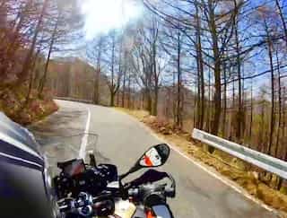 japan motorcycle tours ninjatours mt fuji kiso autumn road with trees