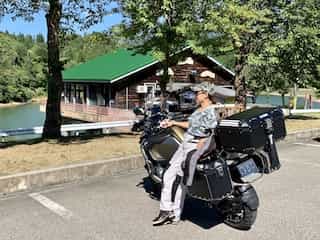 Japan motorcycle tour ninjatours inawashiro matsunoyama parking area