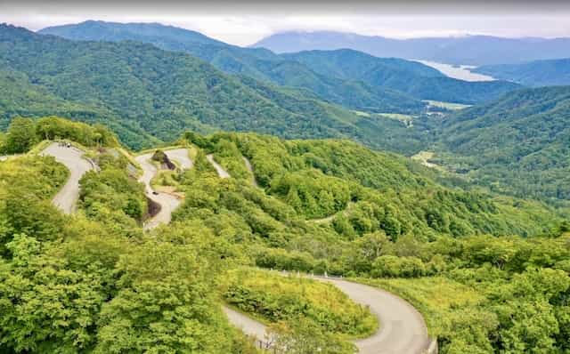 Japan motorcycle touring ninjatours windy road bandai
