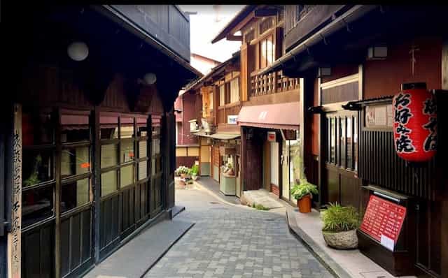 Japan motorcycle tours ninjatours arima onsen shopping street