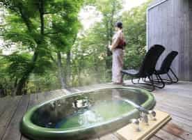 japan motorcycle tour ninjatours tokyo nikko ryokan deluxe outdoor bath