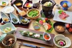 japan motorycle tours ninjatours lake hibara matsunoyama ryokan dinner kaiseki ryori
