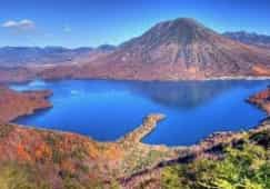 Japan motorcycle tours ninjatours nikko kusatsu Chuzenji Lake in Autumn