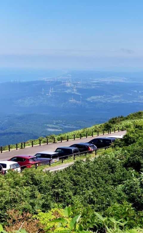 japan motorcycle tour ninjatours yunohama hachimantai parking area