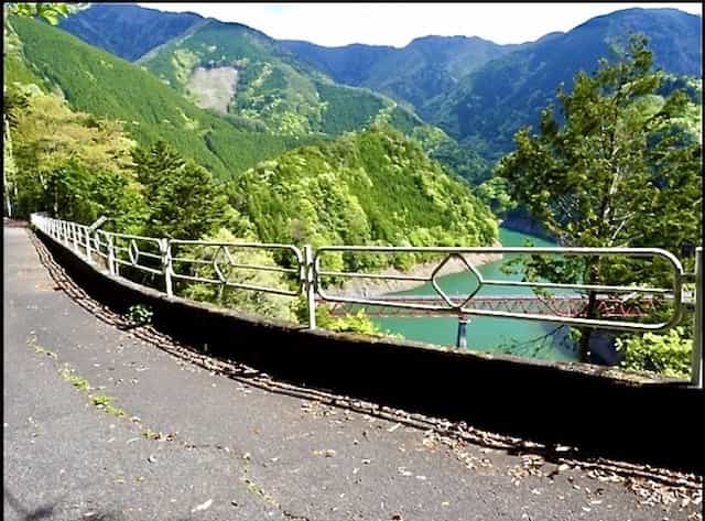 Japan motorcycle tour ninjatours oi river road with view of mountains