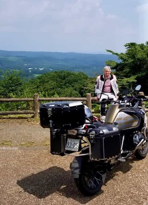 Japan motorcycle tours ninjatours kawamata aizu onsen plateau view