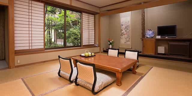 Japan motorcyle tour ninjatours ryokan bedroom Izumo