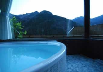 Japan motorcycle tour ninjatours ryokan Shikoku onsen hot springs bath