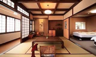Japan motorcycle tour ninjatours dogo onsen ashizukuri ryokan traditional bedroom