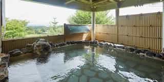 Ninjatours Japan Motorcycle Tour Hachimantai deluxe accommodations ryokan hot springs Japanese style room Outdoor hot springs