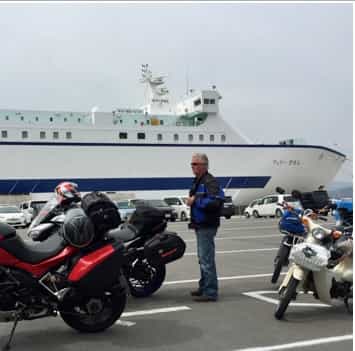 Japan motorcycle tour ninjatours tokushima ferry external view