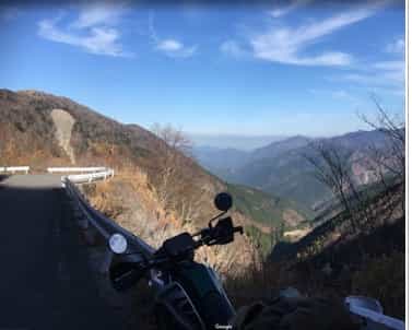 Japan motorcycle tours Ninjatours iya valley mountain views