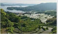 Japan motorcycle tour ninjatours Karatsu Cape Hado terraced rice fields