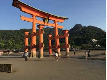 Japan motorcycle tours ninjatours hiroshima miyajima island itsukushima red gate