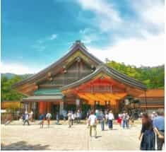 Japan motorcyle tour ninjatours tottori  Izumo Taisya shrine