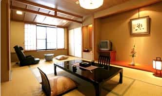 Japan motorcycle tour ninjatours Tazawa Hokkaido Hakodate ryokan traditional japanese bedroom