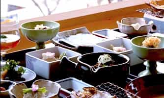 Japan motorcycle tour ninjatours Tazawa Hokkaido Hakodate ryokan traditional japanese kaiseki Ryori dinner