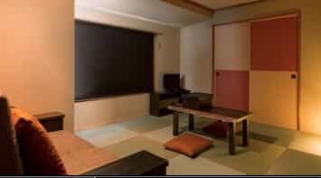 Japan motorcycle tours ninjatours hokkaido hakodate shakotan ryokan traditional Japanese style bedroom