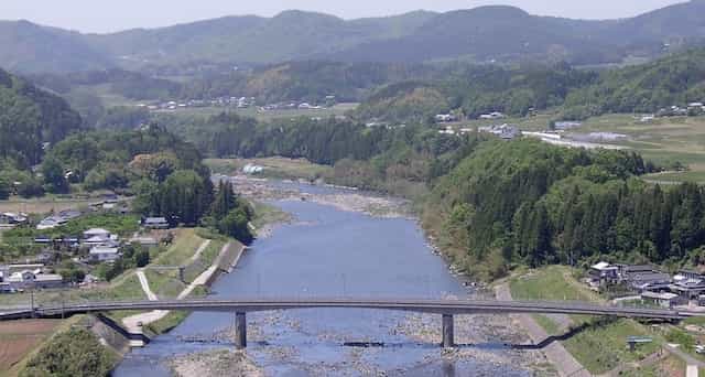Japan motorcycle tours ninjatours hokkaido hakodate shakotan Benkei cape river view
