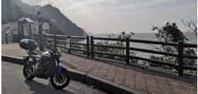 japan motorcycle tours ninjatours intense riders okuhida matsunoyama mountainside road with vista view