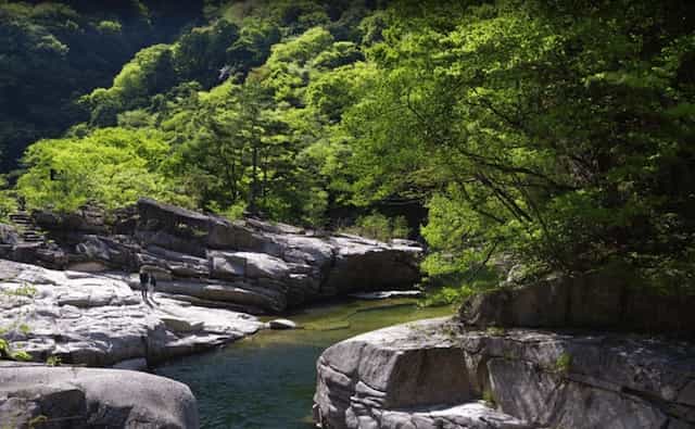 Japan motorcycle tour ninjatours Kinosaki Onsen Hiroshima okustu valley