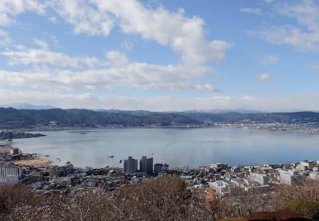 japan motorcycle tour ninjatours lake suwa view