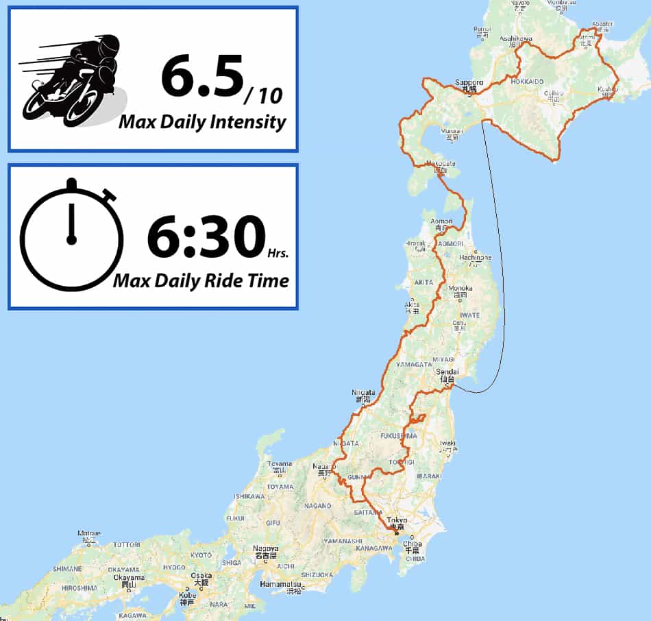 Japan motorycle tour ninjatours hokkaido nikko